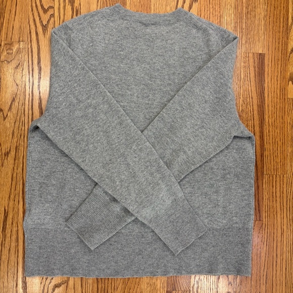 J.Crew Re-imagined Cashmere Classic-Fit Crewneck Sweater - heather ash - Picture 5 of 12